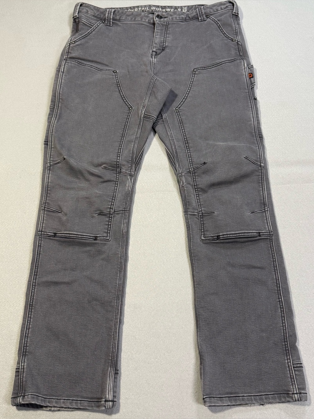 Dovetail Workwear Gray Utility Work Pants Women’s Size 16/32 Carpenter Stretch